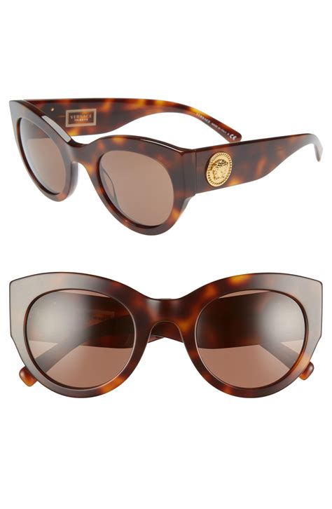 51mm cat eye sunglasses versace|women's Versace cat eye glasses.